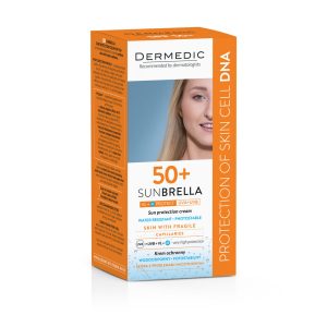 Dermedic SUNBRELLA za kožu sa osjetljivim kapilarima SPF50+ 50 ml