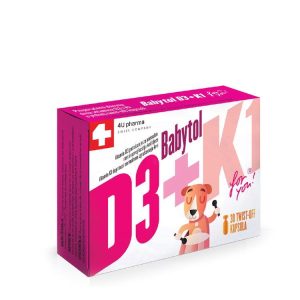 4U pharma Babytol D3+K1 30 twist - off caps kapsule a30