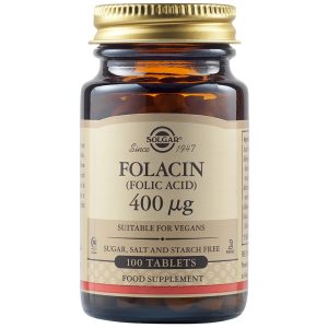 Solgar Folacin Folna kiselina 400 µg tablete a100