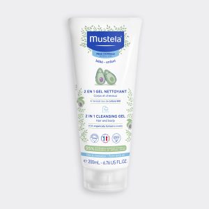 Mustela 2u1 šampon za pranje kose i tijela sa organskim avokadom 200 ml