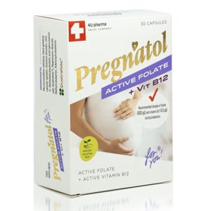4U Pharma Pregnatol Active Folate + Vit B12 kapsule a30
