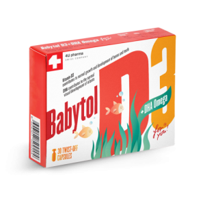 4U pharma Babytol D3 + DHA omega kapsule a30