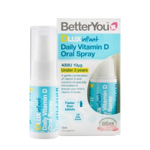 BetterYou Dlux Vitamin D za dojenčad i bebe sprej 400 I.J. 15 ml