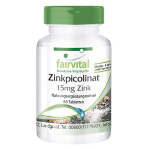 Fairvital Cink pikolinat 15 mg tablete a60