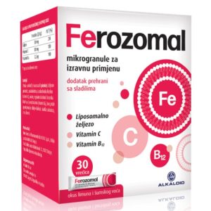 Ferozomal mikrogranule s liposomalnim željezom i vitaminima C i B12 vrećice a30