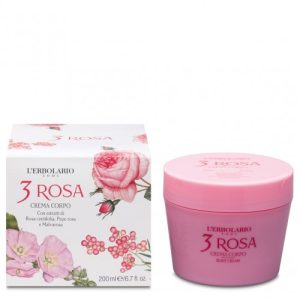 L'Erbolario 3 Rosa Krema za tijelo 200 ml