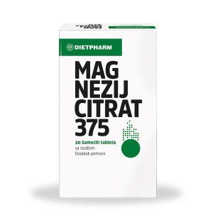 Dietpharm Magnezij Citrat 375 šumeće tablete a20