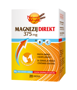 Natural Wealth Magnezij Direkt 375 mg +B+C a20