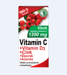 Dr. Chen Patika Vitamin C 1200 mg + D3 + Cink + Acerola tablete a105