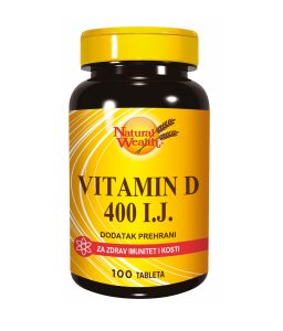 Natural Wealth Vitamin D 400 I.J. tablete a100